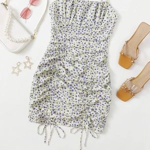 SHEIN Drawstring Spaghetti Strap Dress // 3x